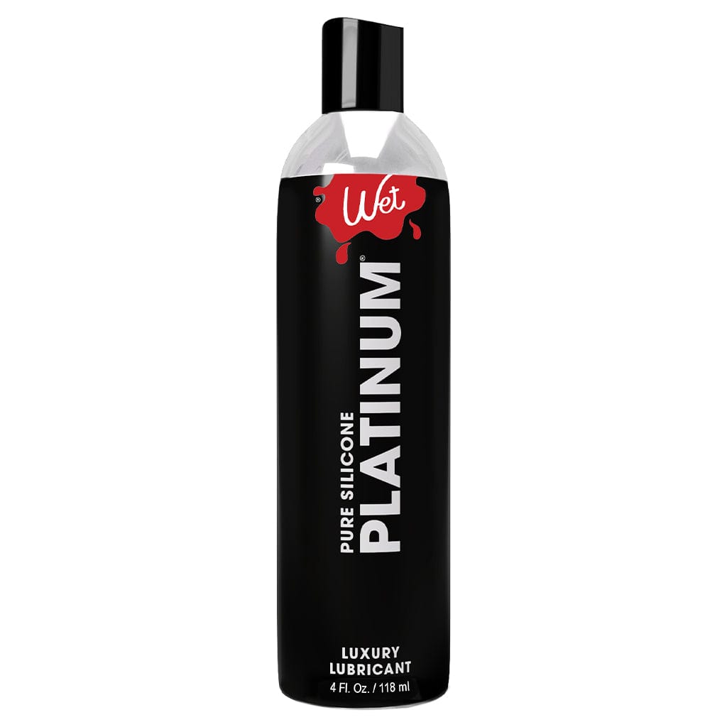 Wet Lubes & Lotions 4oz Wet Platinum Pure Silicone Luxury Lubricant