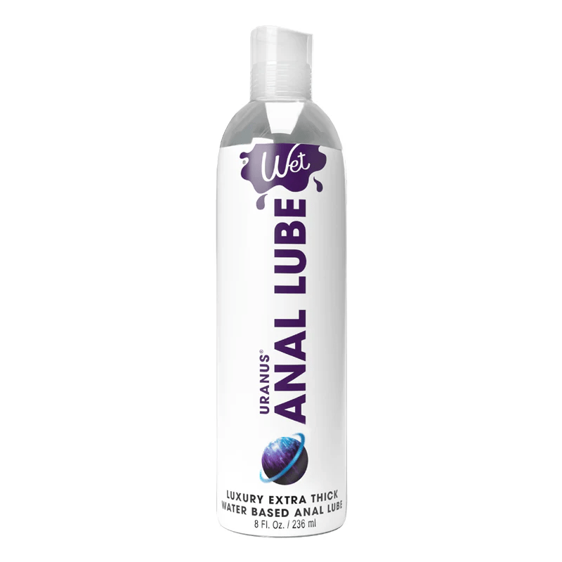 Wet Water Based Lube 8oz Wet Uranus Extra Thick Water Based Anal Lube