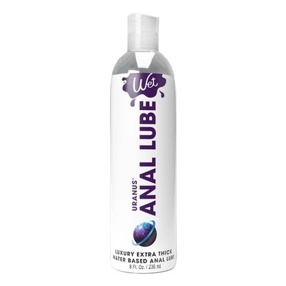 Wet Water Based Lube 8oz Wet Uranus Extra Thick Water Based Anal Lube