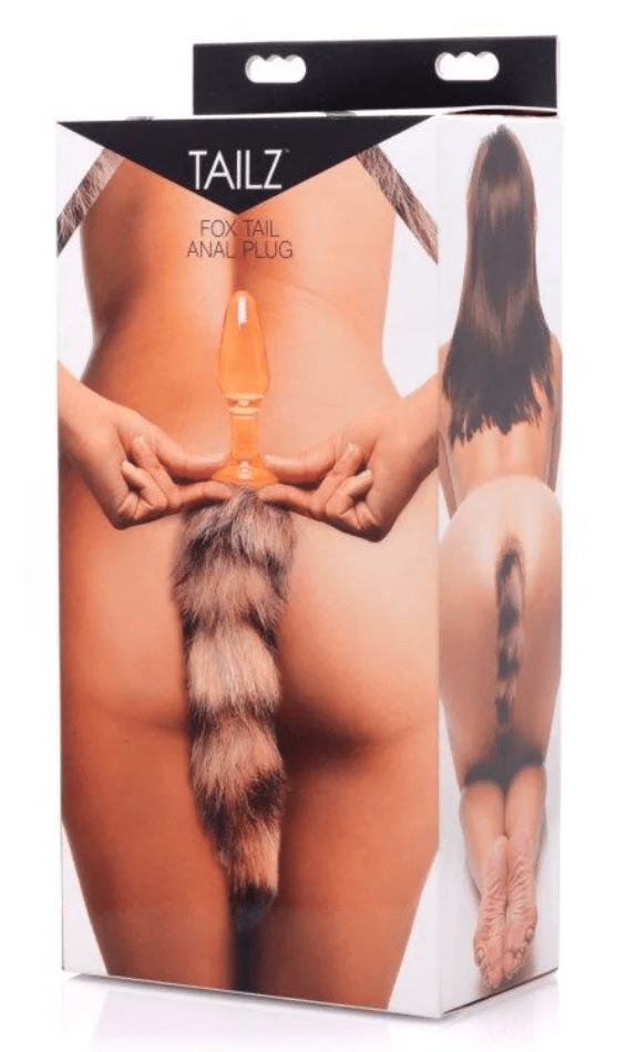 Tailz Anal Toys Tailz Fox Tail Glass Anal Plug
