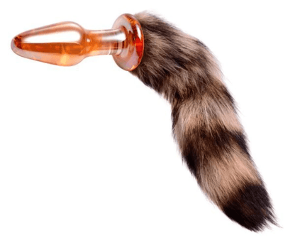 Tailz Anal Toys Tailz Fox Tail Glass Anal Plug