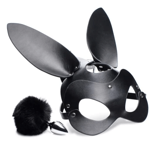 Tailz Sex Toys Tailz Bunny Tail Anal Plug and Mask Set