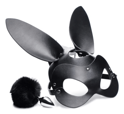 Tailz Sex Toys Tailz Bunny Tail Anal Plug and Mask Set