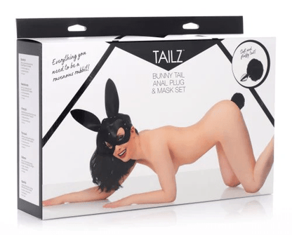 Tailz Sex Toys Tailz Bunny Tail Anal Plug and Mask Set