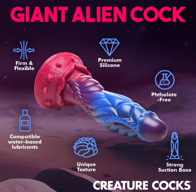 Creature Cocks Large Dildo's 9" + Creature Cocks Intruder Alien Silicone Dildo