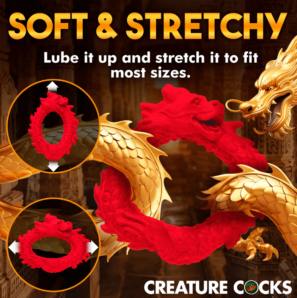 Creature Cocks Cock & Balls Creature Cocks Rise Of The Dragon Silicone Cock Ring