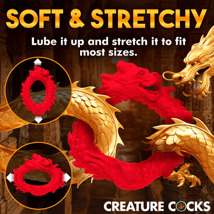 Creature Cocks Cock & Balls Creature Cocks Rise Of The Dragon Silicone Cock Ring
