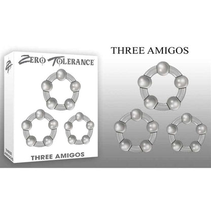 Zero Tolerance Cock Rings Zero Tolerance Three Amigos Cock Ring Set