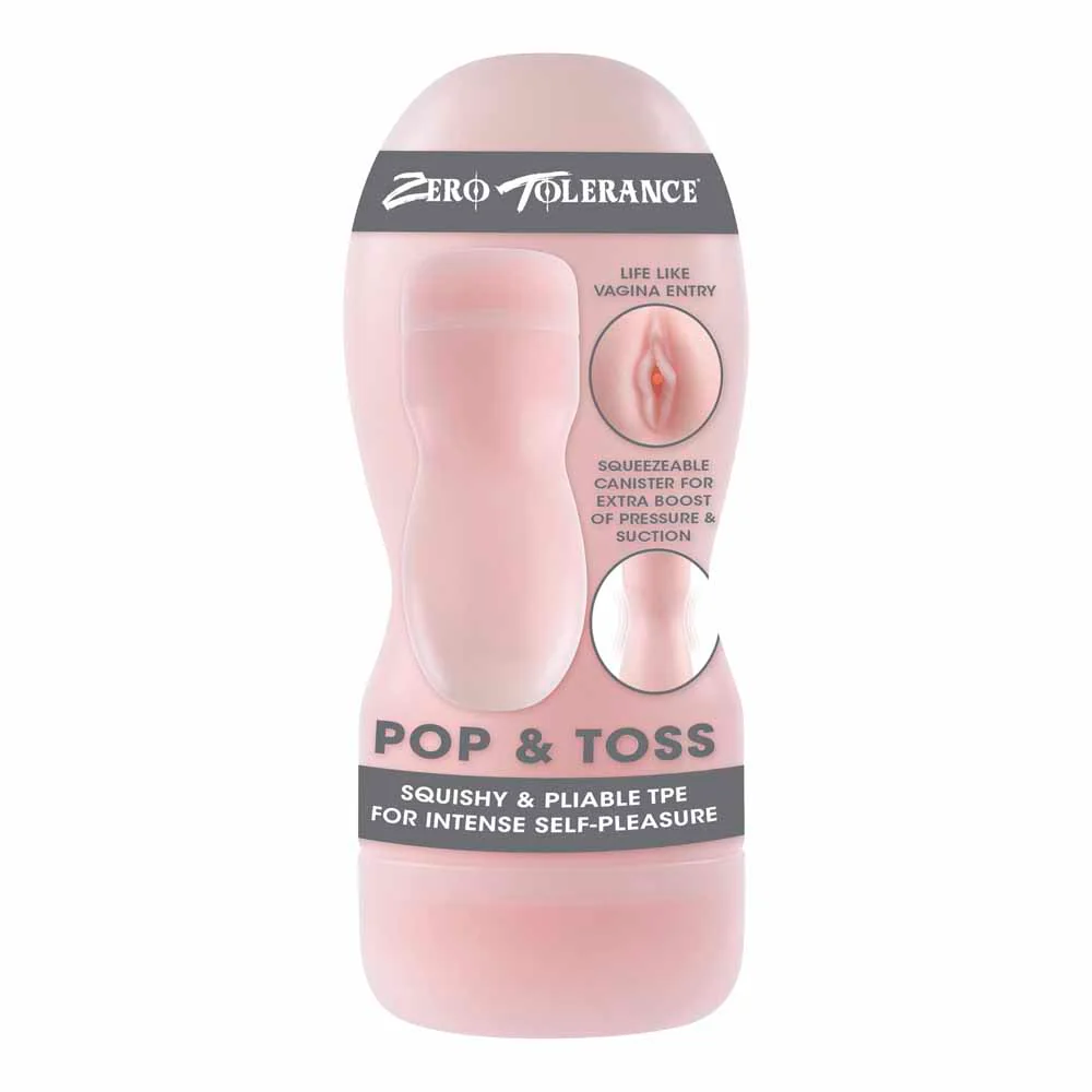 Masturbador de bolsillo Zero Tolerance Pop &amp; Toss