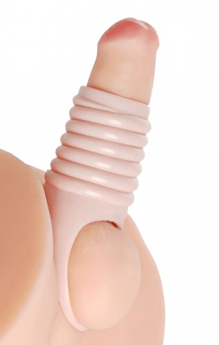 XR Brands Male Enhancement XR Brands Really Ample Ribbed Penis Enhancer Sheath