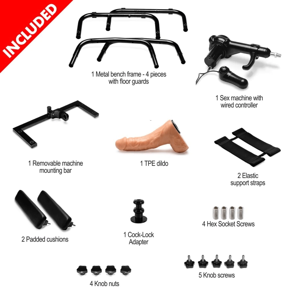 Lovebotz Sex Furniture LoveBotz Deluxe Bangin' Bench With Sex Machine
