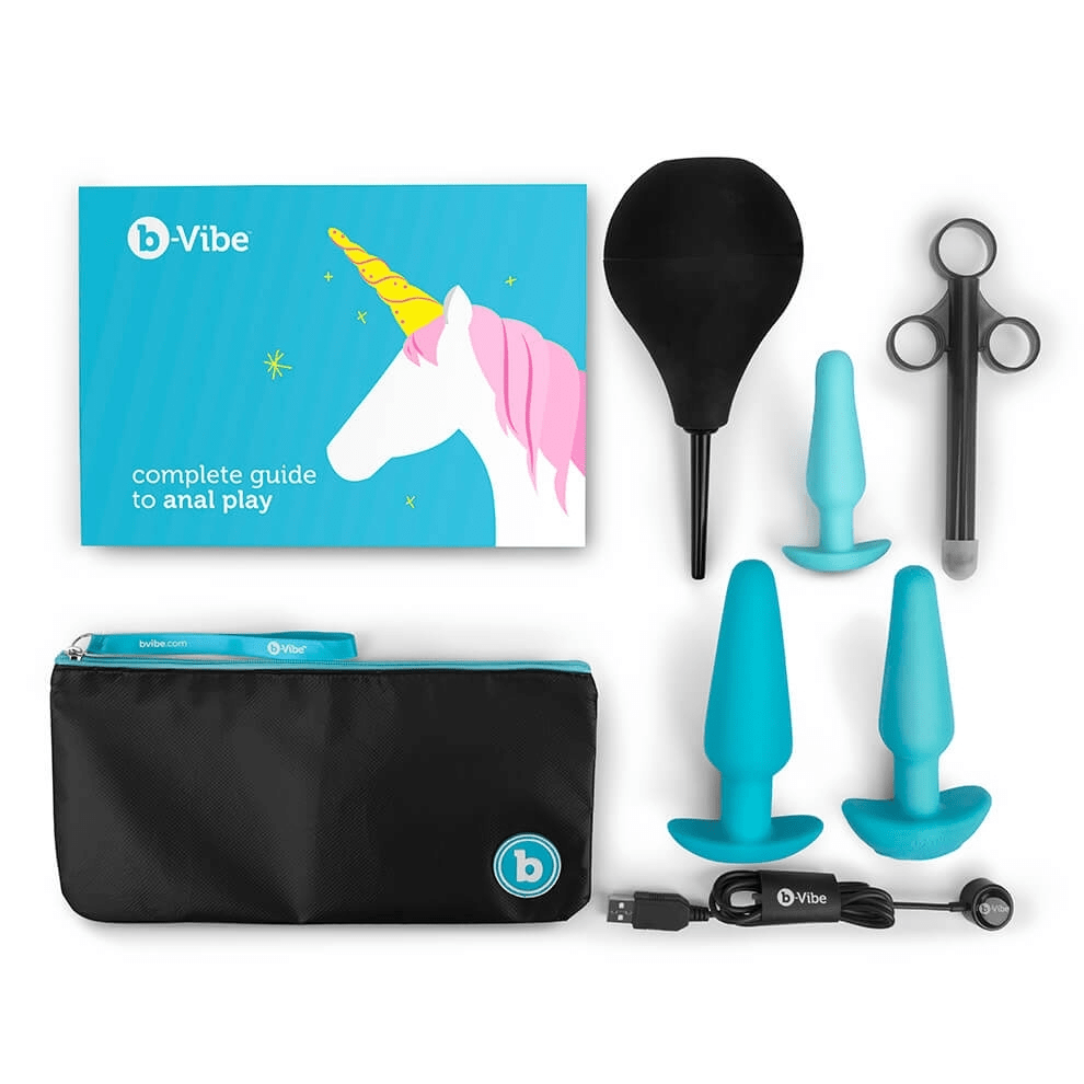 b-Vibe Anal Toys Blue b-Vibe Anal Training Kit & Education Set