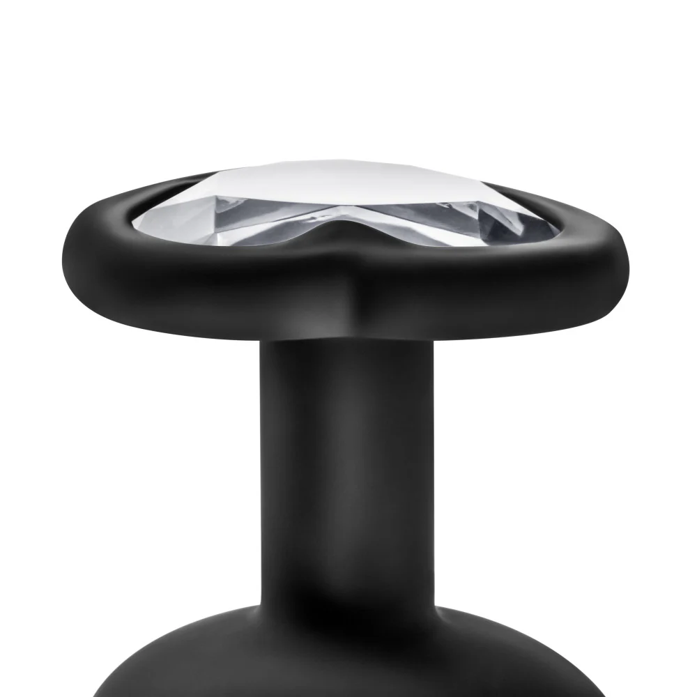 Blush Temptasia Black Bling Plug Large heart base