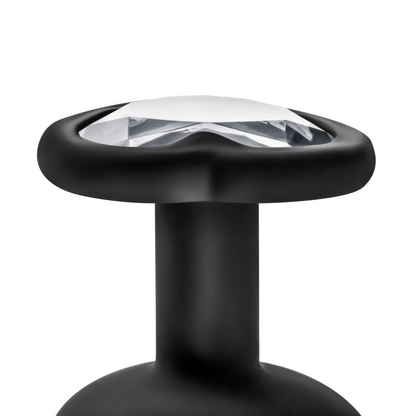Blush Temptasia Black Bling Plug Large heart base