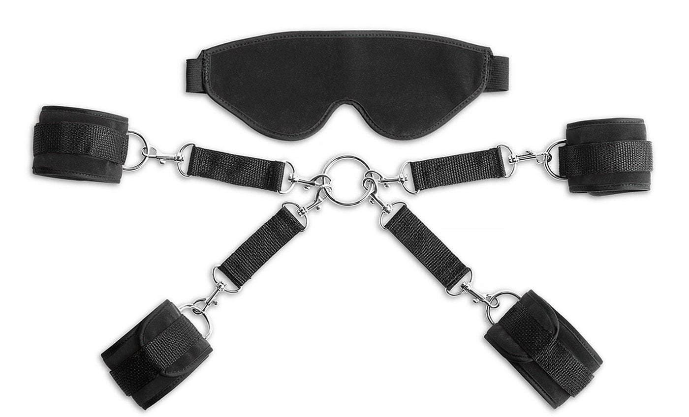 Liberator BDSM Black Liberator Deluxe Bond Cuff and Blindfold Kit