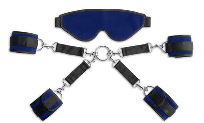 Liberator BDSM Blue Liberator Deluxe Bond Cuff and Blindfold Kit