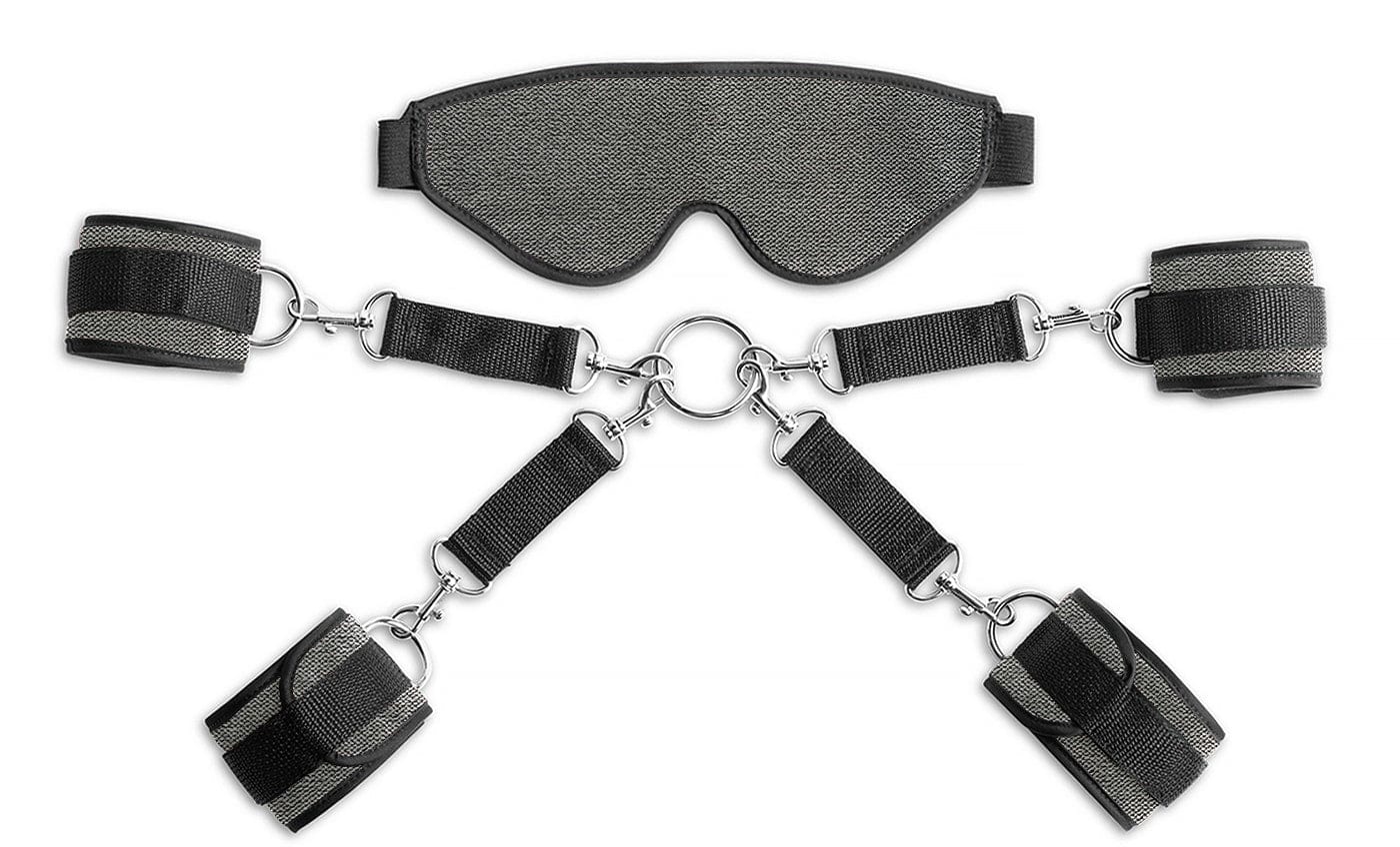 Liberator BDSM Grey Liberator Deluxe Bond Cuff and Blindfold Kit