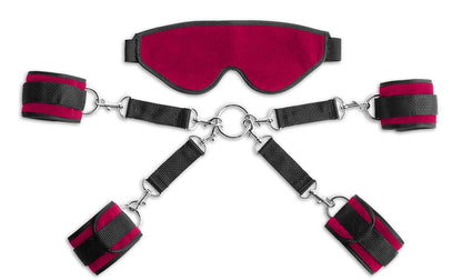 Liberator BDSM Red Liberator Deluxe Bond Cuff and Blindfold Kit