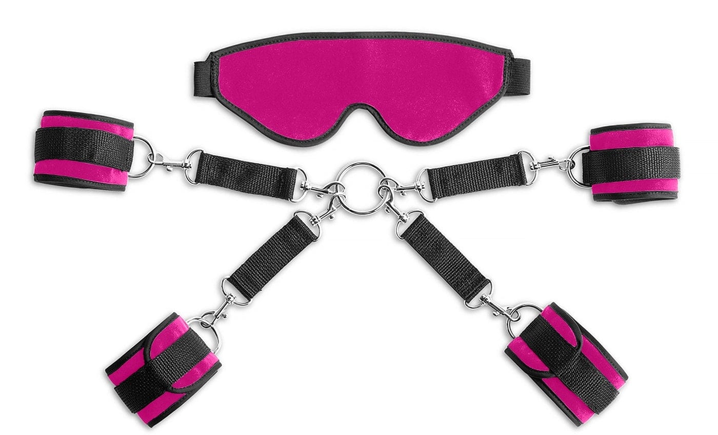 Liberator BDSM Pink Liberator Deluxe Bond Cuff and Blindfold Kit