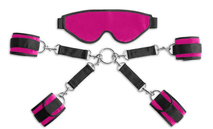 Liberator BDSM Pink Liberator Deluxe Bond Cuff and Blindfold Kit