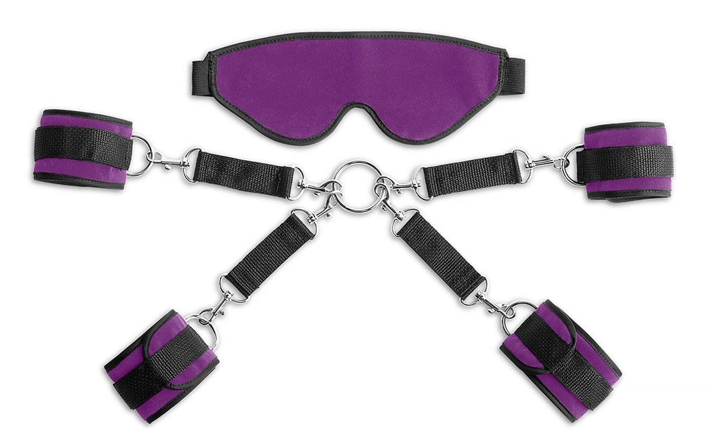 Liberator BDSM Purple Liberator Deluxe Bond Cuff and Blindfold Kit