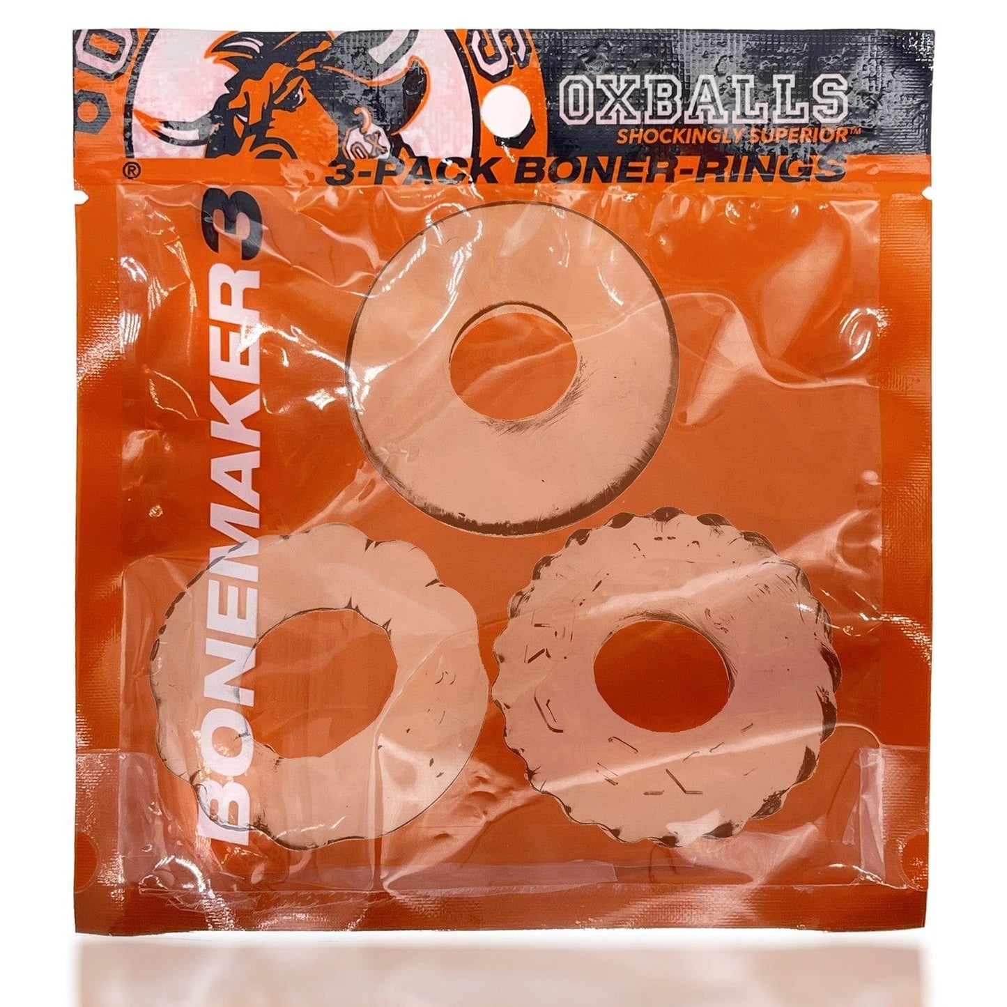 Oxballs Cock Rings Clear Oxballs Bonemaker Cock Ring 3-Pack
