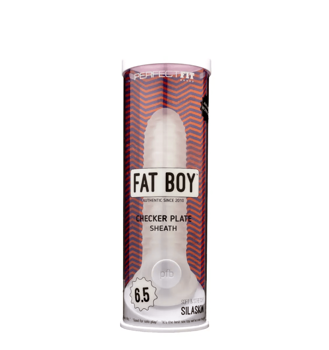 PerfectFit Male Enhancement 6.5" PerfectFit Fat Boy Checker Plate Sheath