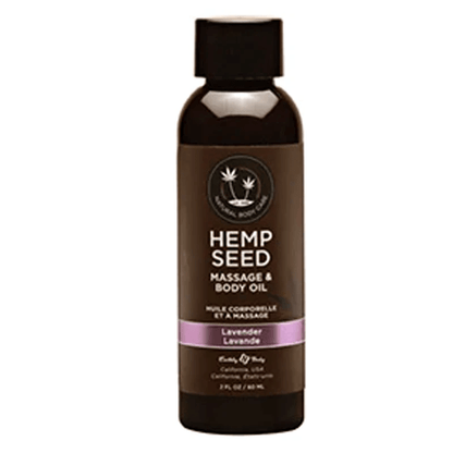 Earthly Body Massage Oil 2 oz Earthly Body Hemp Seed Massage Oil Lavender Scent