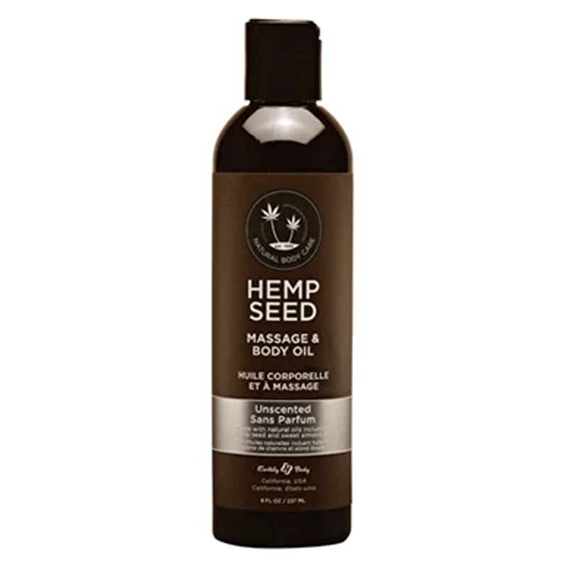 Earthly Body Massage Oil 8oz Earthly Body Hemp Seed Massage Oil Unscented