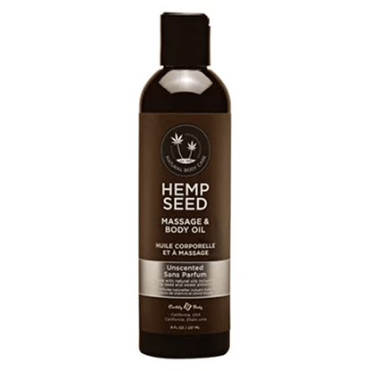 Earthly Body Massage Oil 8oz Earthly Body Hemp Seed Massage Oil Unscented