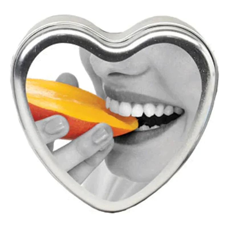 Earthly Body Massage Candles Mango Earthly Body Heart Tin Edible Massage Candle