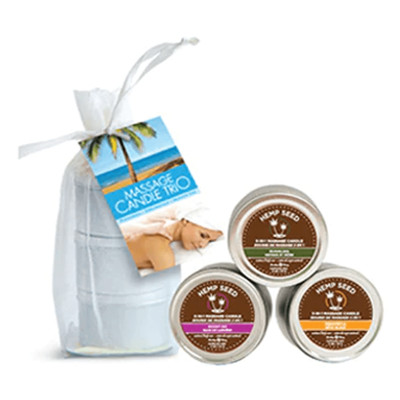 Earthly Body Lubes Earthly Body Mini Massage Candle Trio Gift Set