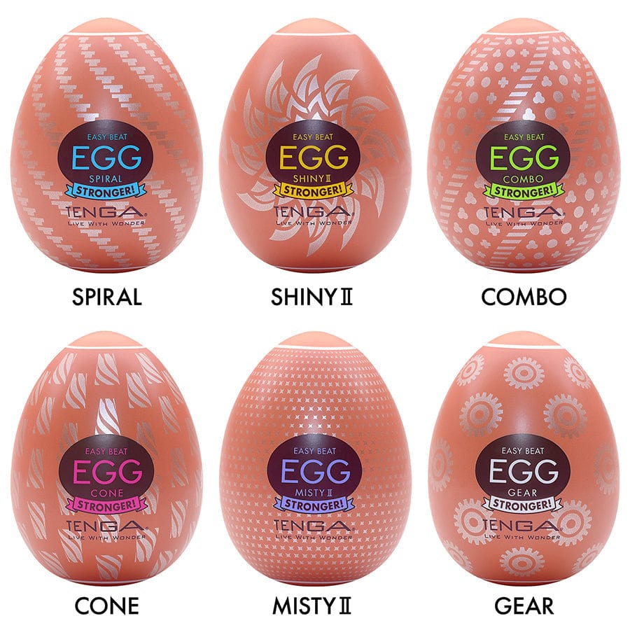 Tenga For Him Tenga Hard Boiled Egg II Masturbator 6 Pack