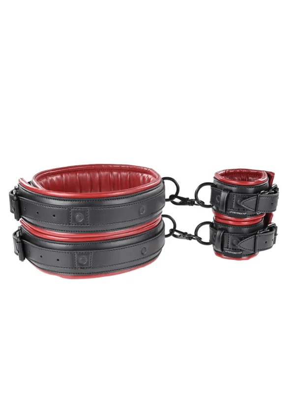 Sportsheets Cuffs Sportsheets Saffron Thigh and Wrist Cuff Set