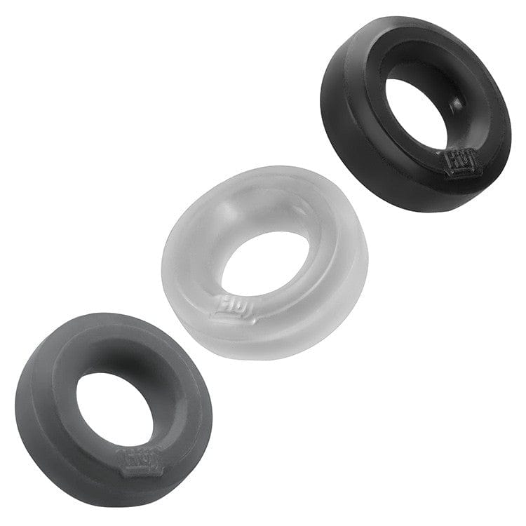 Hunkyjunk Cock Rings Hunkyjunk Huj3 C-Ring Tar Multi 3 Pack