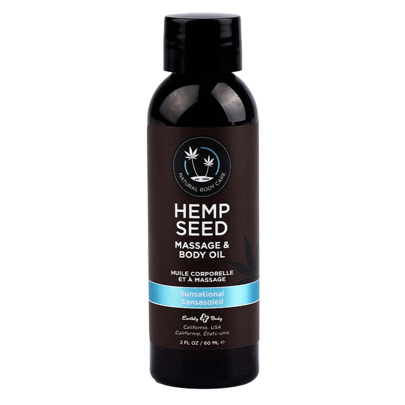 Earthly Body Massage Oil 2oz Earthly Body Hemp Seed Massage Oil Sunsational