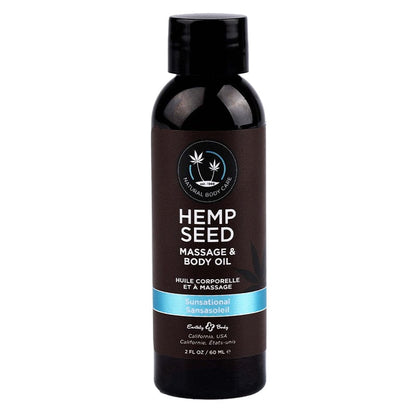 Earthly Body Massage Oil 2oz Earthly Body Hemp Seed Massage Oil Sunsational