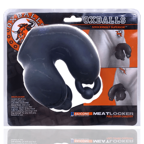 OXBALLS Chastity Device Black Oxballs Meatlocker Chastity