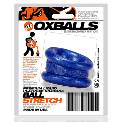Oxballs Cock Rings Blue OxBalls Angle BallStretcher