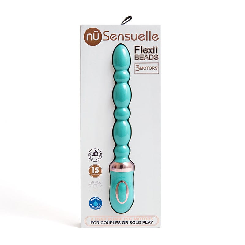 Nü Sensuelle Vibrators Nu Sensuelle Flexii Beads Electric Blue