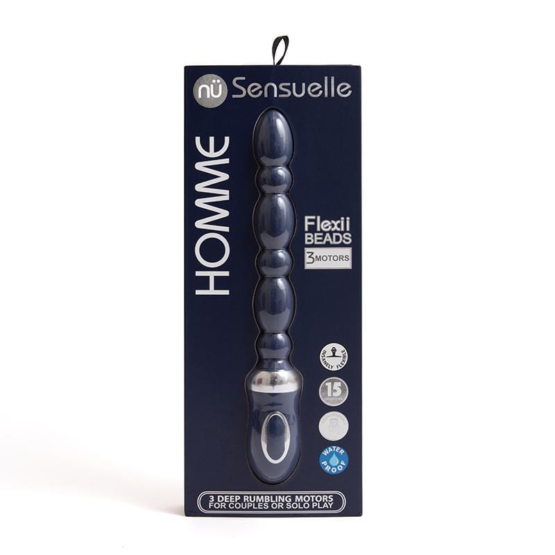Nü Sensuelle Vibrators Nu Sensuelle Homme Flexii Beads Navy