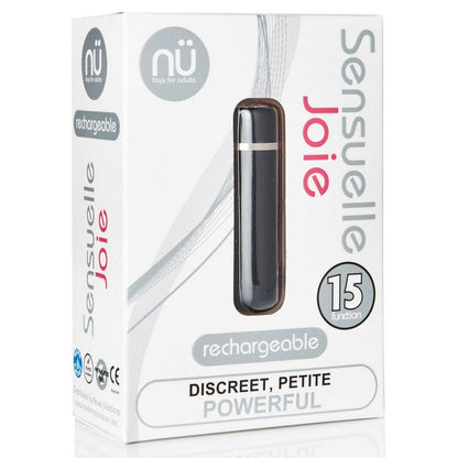 Nü Sensuelle Vibrators Nu Sensuelle Joie Rechargeable Black Bullet Vibrator