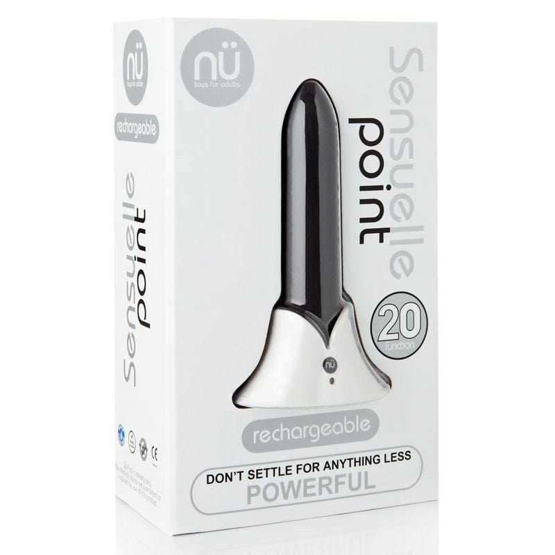 Nü Sensuelle Vibrators Black Nu Sensuelle Point Rechargeable Bullet