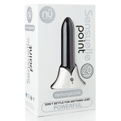 Nü Sensuelle Vibrators Black Nu Sensuelle Point Rechargeable Bullet