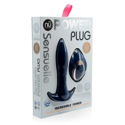 Nü Sensuelle Anal Toys Navy Blue Nu Sensuelle Remote Controlled Power Plug
