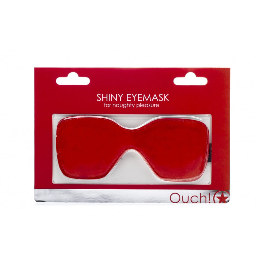 SHOTS Toys America Ouch! Shiny Eyemask - Red *