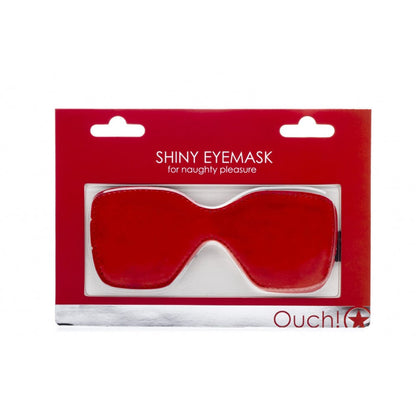 SHOTS Toys America Ouch! Shiny Eyemask - Red *