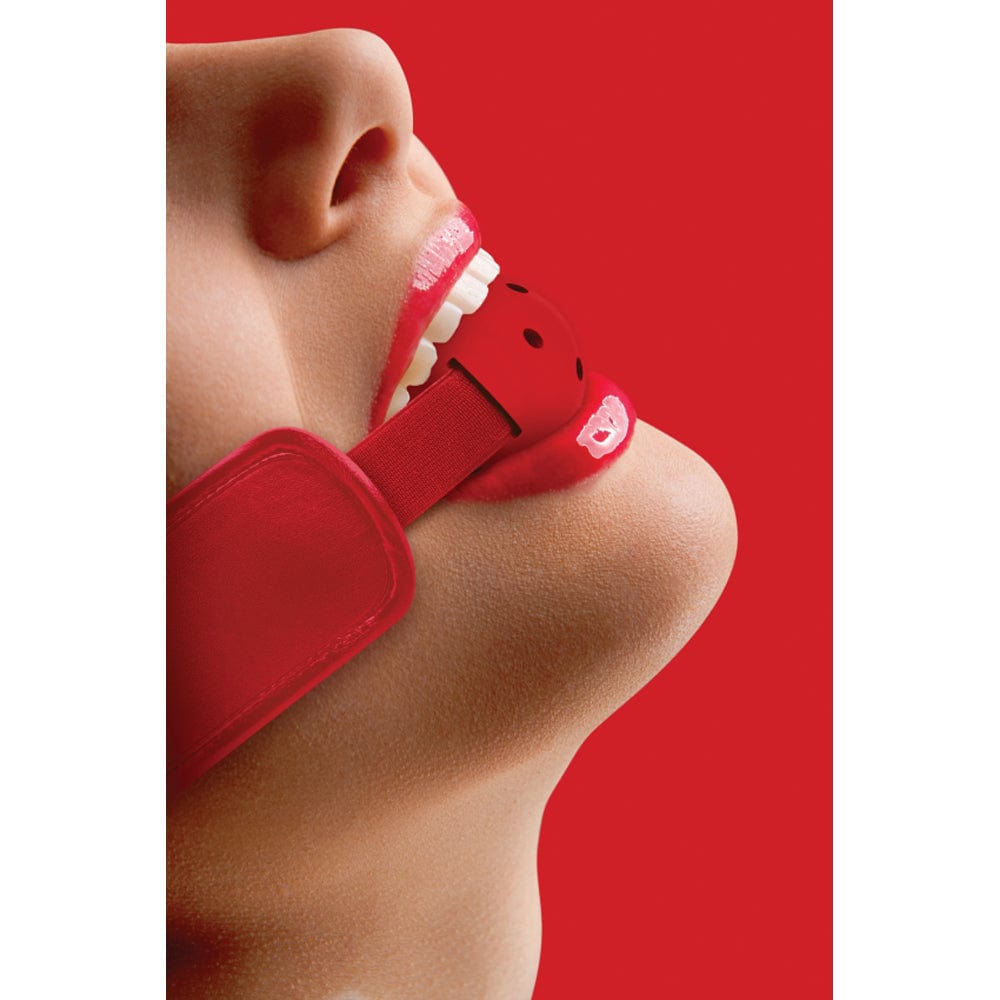 SHOTS Toys America Ouch! Brace Ball Gag - Red *