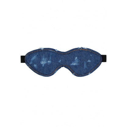 SHOTS Toys America Roughend Denim Style Eye Mask - Blue *