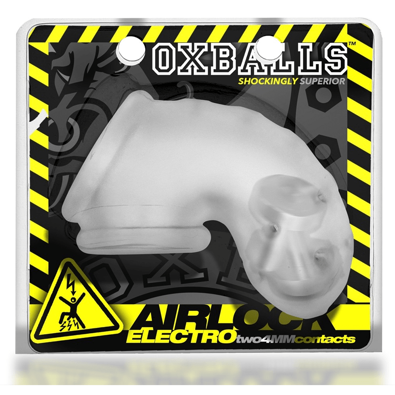 OXBALLS For Him Oxballs Airlock Electro Chastity Cage